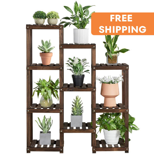 7-Tier Wooden Plant Stand