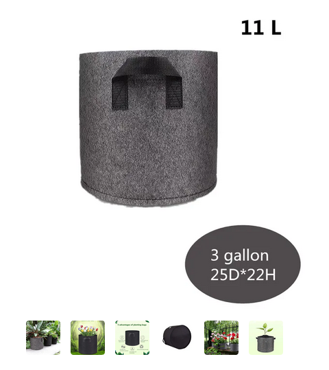 ECO-FRIENDLY GROW BAG BLACK/GREY