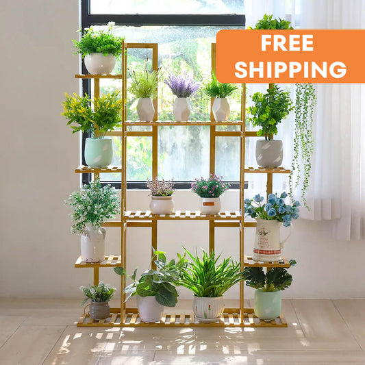Bamboo Plant Stand Indoor